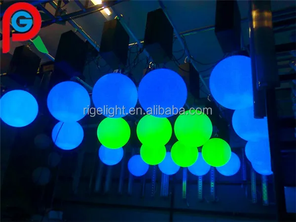 Led Remote Control DMX Lifting Hanging Ball colorful shinning Kinetic ball for decoration