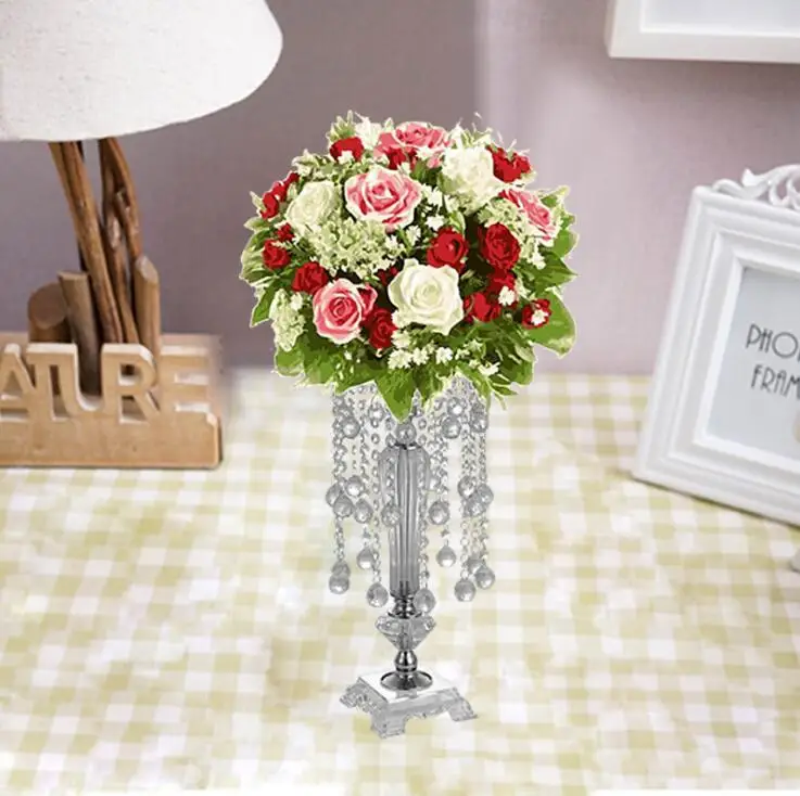 Wedding Decorative Flowers  Holder Crystal flower ware  one set three pieces of S/M/L model