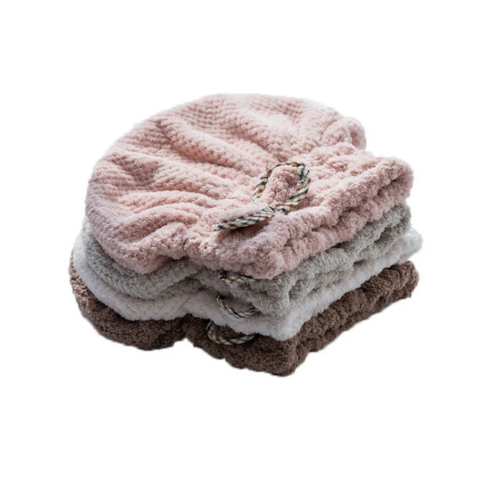 Microfiber Hair Towel,Strong Absorbent And Quick Drying,Double-layer Dry Hair Towel