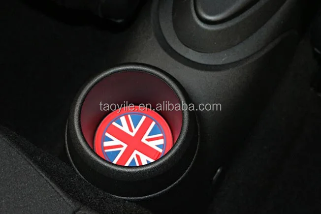 Wholesale price car style 6.5cm 7.2cm 7.7cm MINI portavasos silica gel  mat pad coasters  for car cup holders