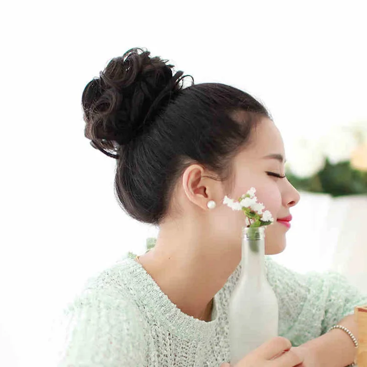 synthetic hair accessories new arrival chignon hair pieces bun