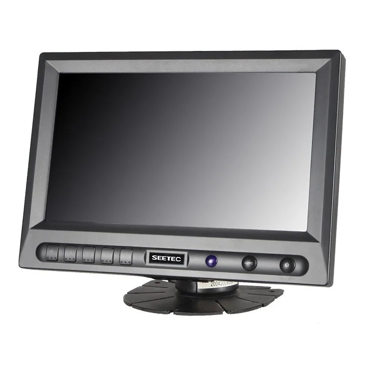 
Stand bracket mounting high brightness 450cd/m2 4-wire resistive touch 8 inch car pc display 