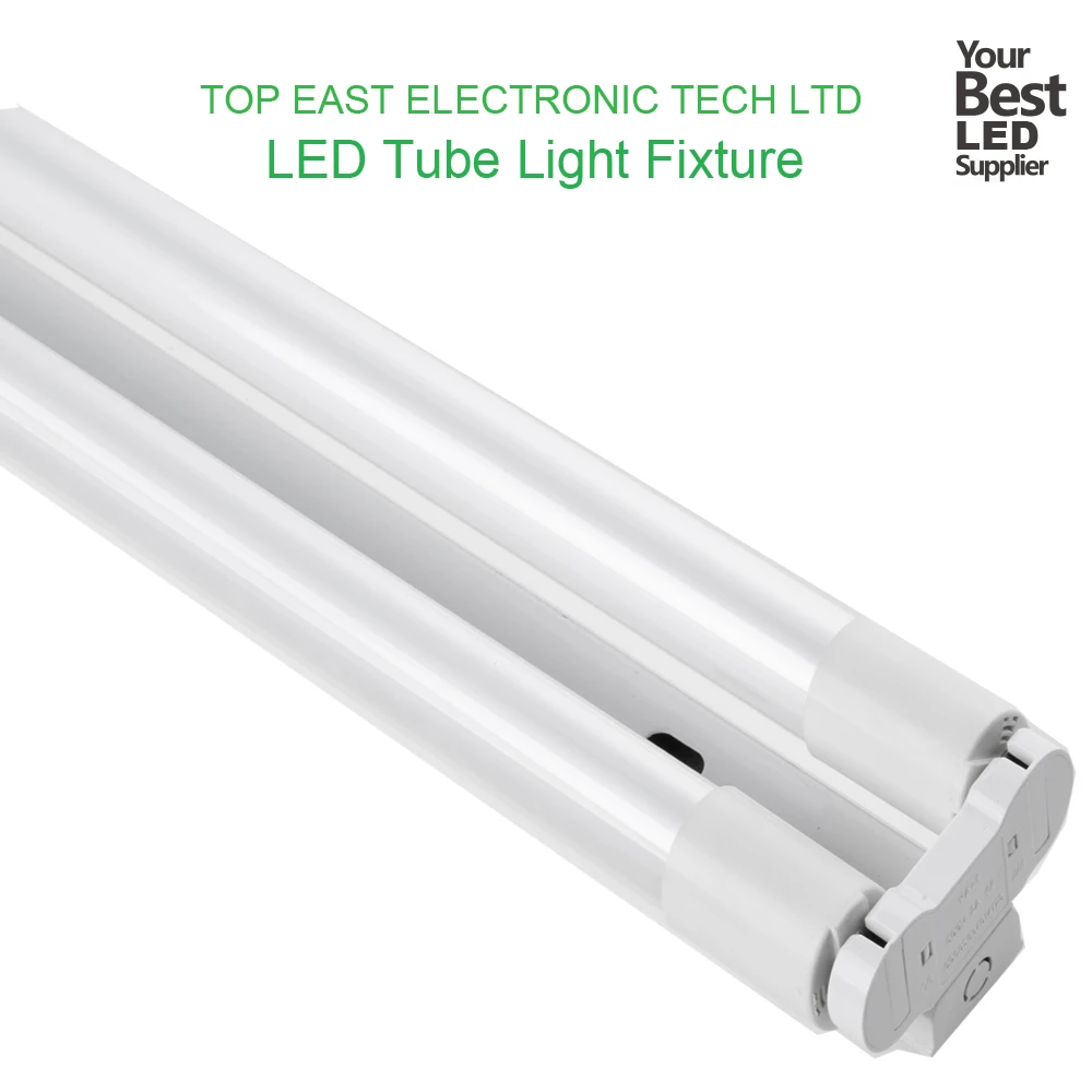 2*18w double fluorescent light fixture t8 fluorescent tube bracket with diffuser