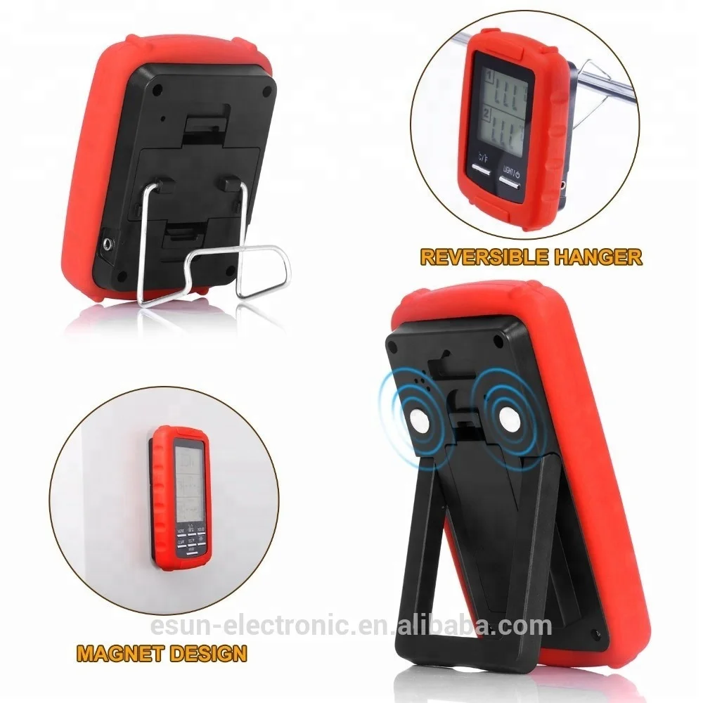 EN2050 Digital Cooking Food Wireless BBQ Meat Thermometer with Dual Probes