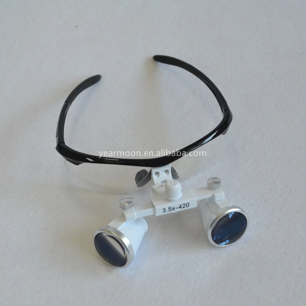 2.5x420mm Dental Loupes Surgical Binocular Loupe / Magnifier with LED Head Light /Plastic frame
