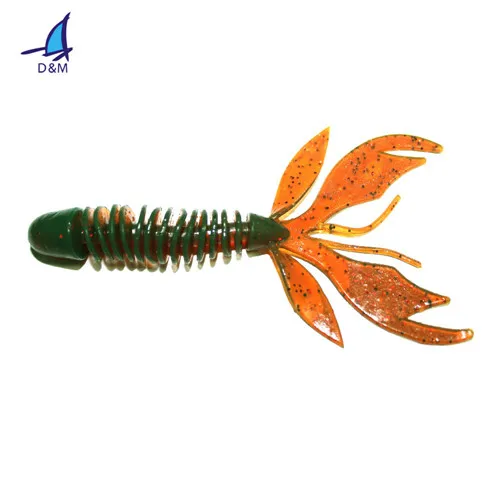 Pesca soft plastic leech 75mm fishing lures