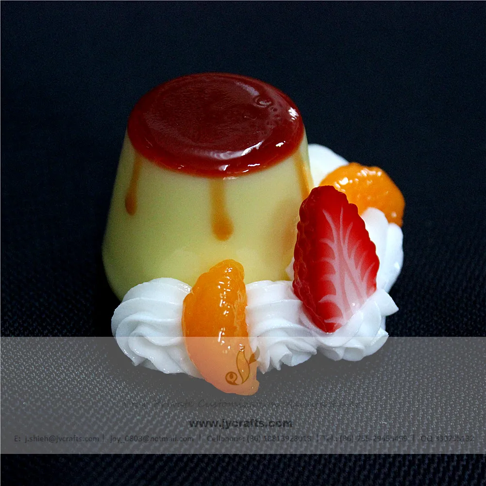 Home Decorative Fake Dessert 3D Food Pudding Fridge Magnet