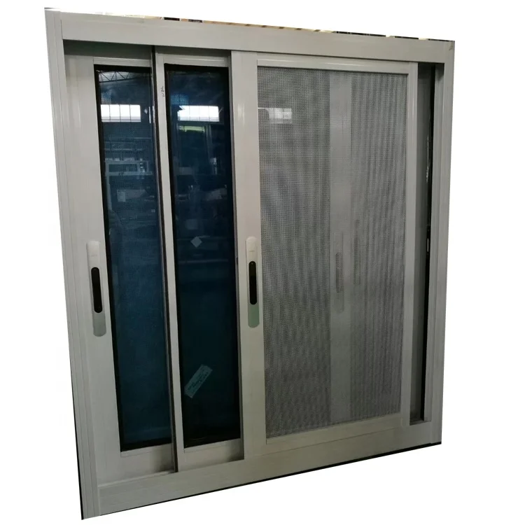 aluminium material   blue tinted glass sliding window