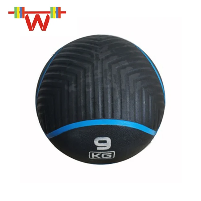 nice quality durable 3 To 45Kg Black Gym Rubber Medicine Ball