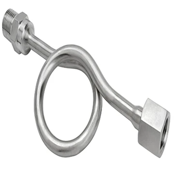 Сифон из нержавеющей стали 180 градусов с концевой резьбой NPT