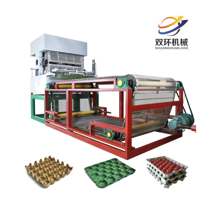 Automatic alveoles eggs trays egg box thermoforming machine