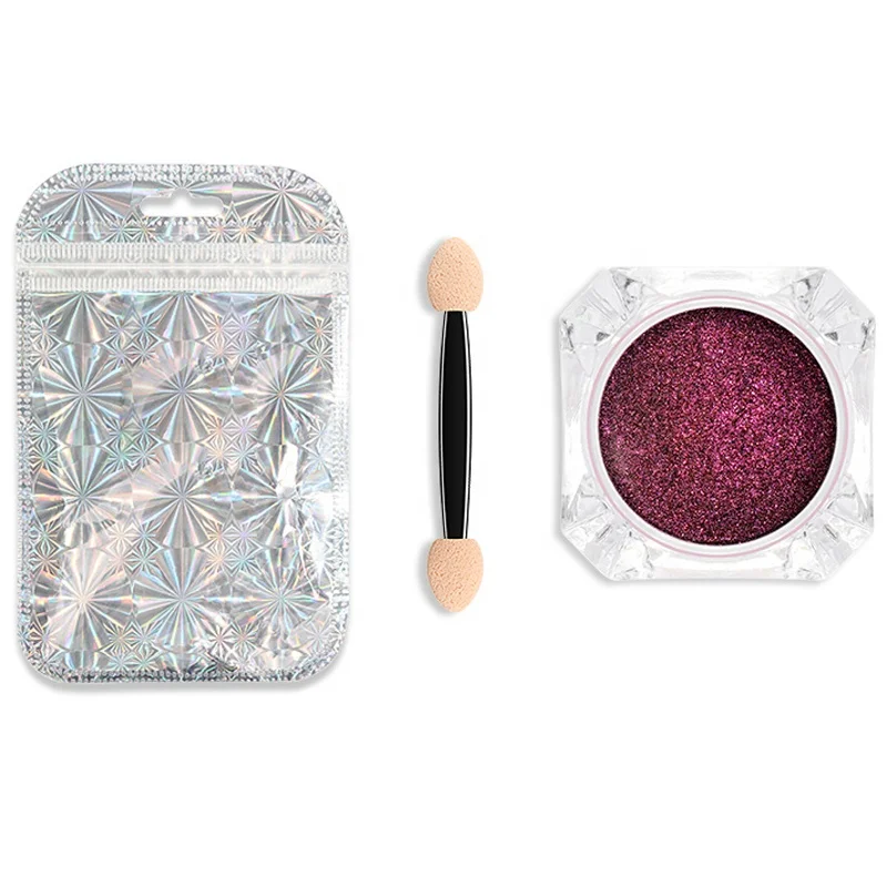 Зеркало для ногтей хромированный художественный блеск Хамелеон пигментная пудра для маникюра Типсы для ногтей декоративные аксессуары Гель-лак пыль