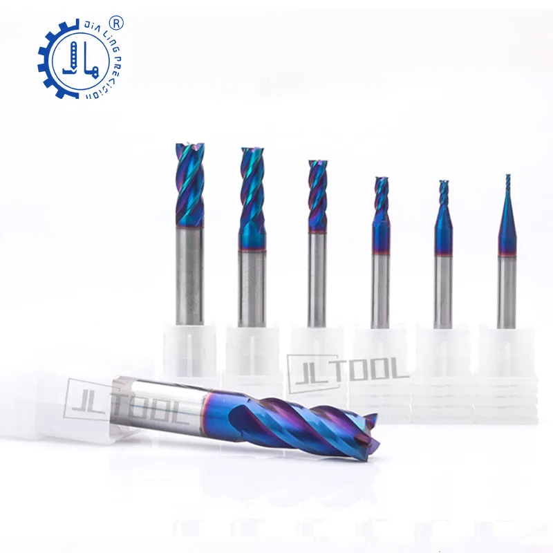 Wholesale Endmill Carbide Milling Cutter Tungsten Carbide HRC65 Tools Solid Carbide End Mill Cutter