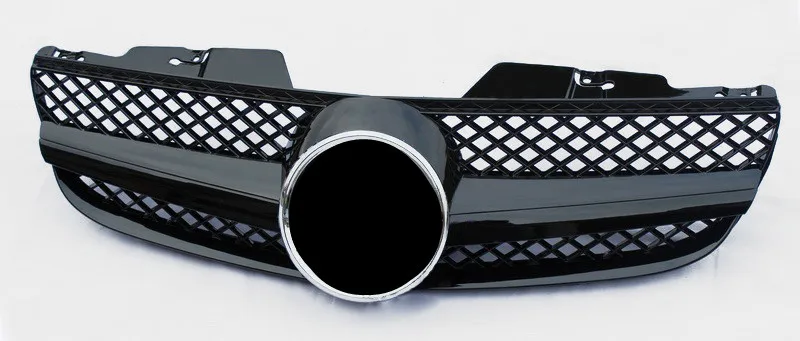 Replacement Front Bumper Grills For SL CLASS R230 Mesh Grille ABS Material 2007-2011 Racing Front Grille