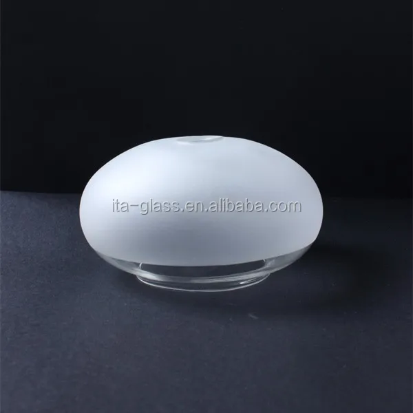china supplier modern flat glass lamp globe,partical frosted glass lamp shade,table lamp cover for lighting