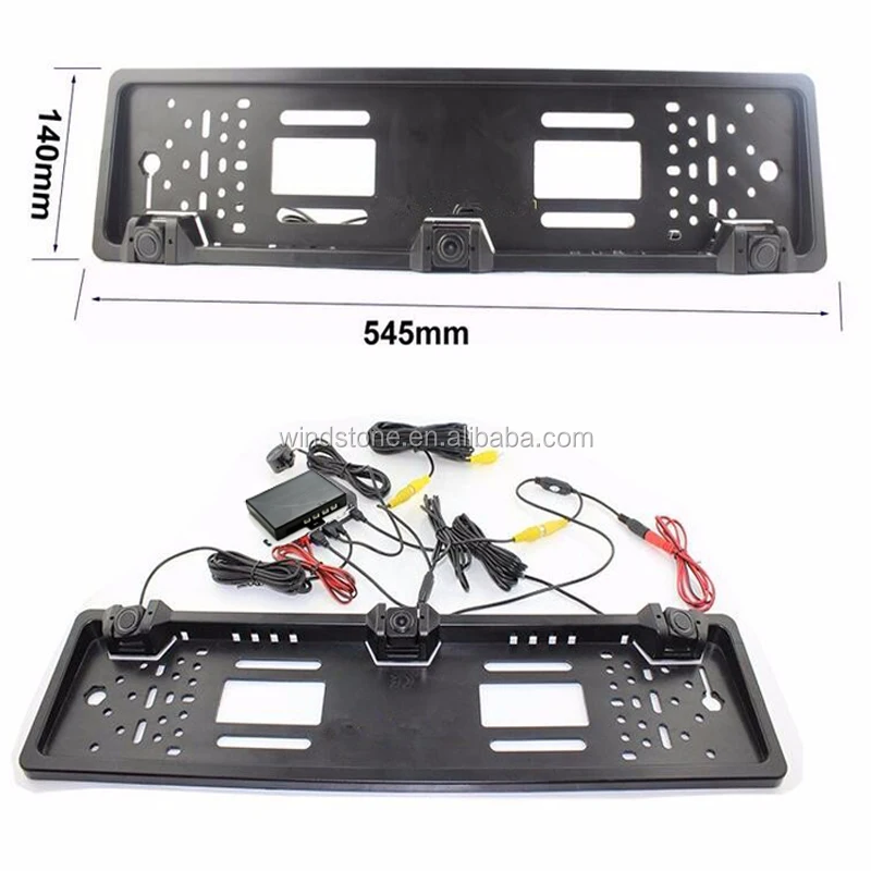 
Parking Rear Car Camera EU European Russia Car License Rear View Camera Plate Frame Two Reversing 