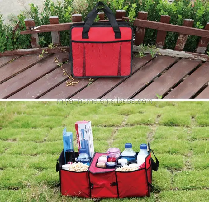 High quality Non-woven fabrics car trunk storage bag / Folding Car Trunk organizer / car tools storage bag