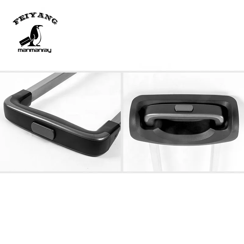 Aluminum alloy trolley handle parts, travel luggage trolley handle