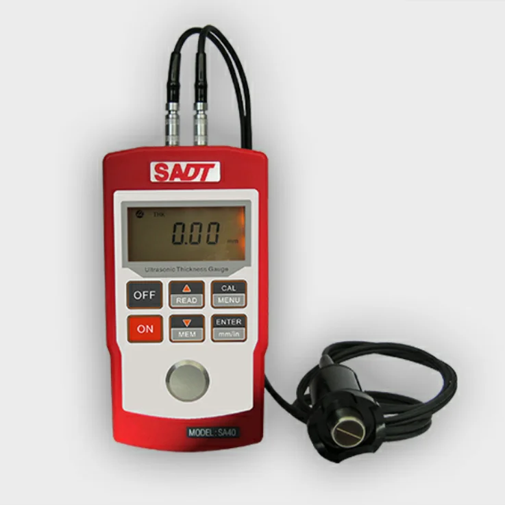 Metal Thickness Meter SA40 equipped with four different probes