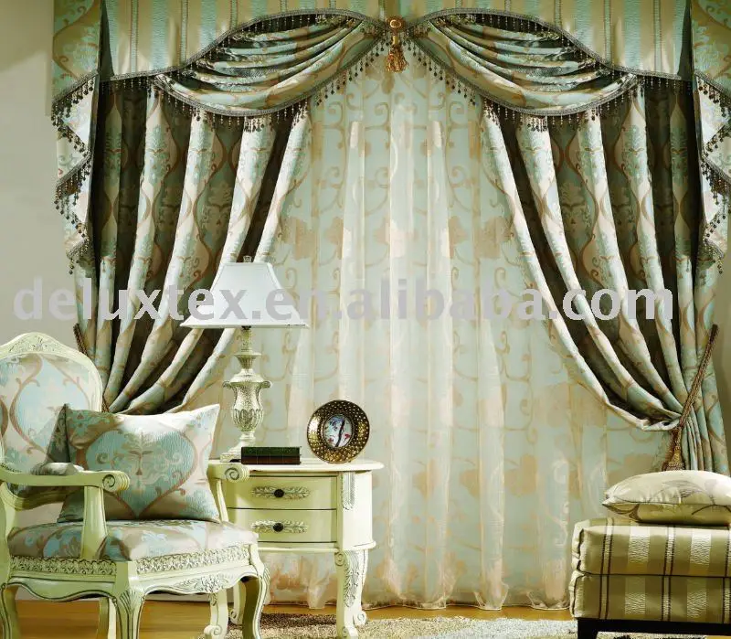 Royal Dubai interior design upholstery jacquard window curtain fabric