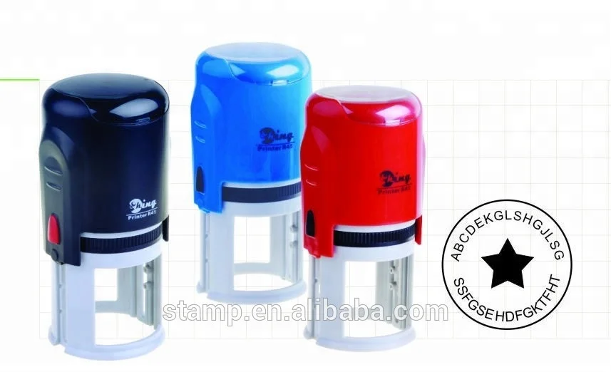 2023 Office Use and Plastic POM,ABS ,Plastic Material and Decoration Use Self-inking Stamp with Pull-out Sheet Self Inking Stamp