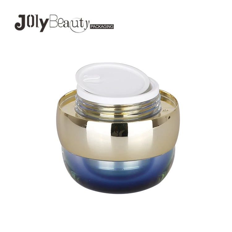 Luxury design cosmetic plastic containers cosmetic empty packaging lotion bottles and jars