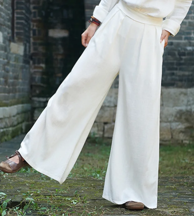 Zm80669a весна-лето 2019 хлопок и конопля Женская одежда для путешествий Йога женские широкие брюки