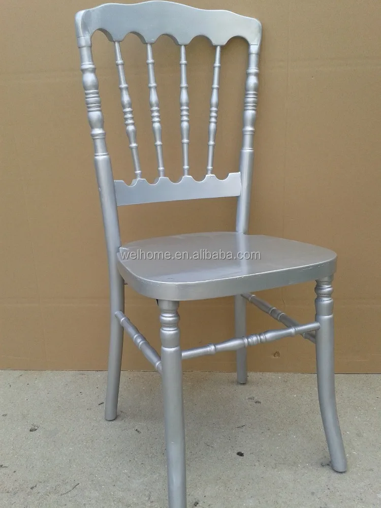 2017 hot sale gold napoleon chairs wood dining chair for weddings, events