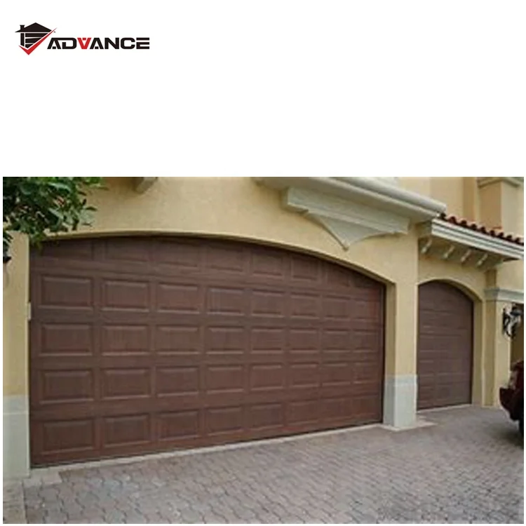 Modern design security wood garage door