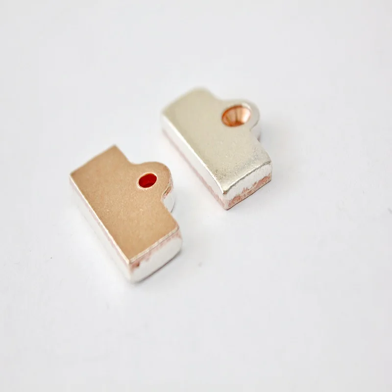 Ag/Cu contact sheets lock shape for elevator or relay