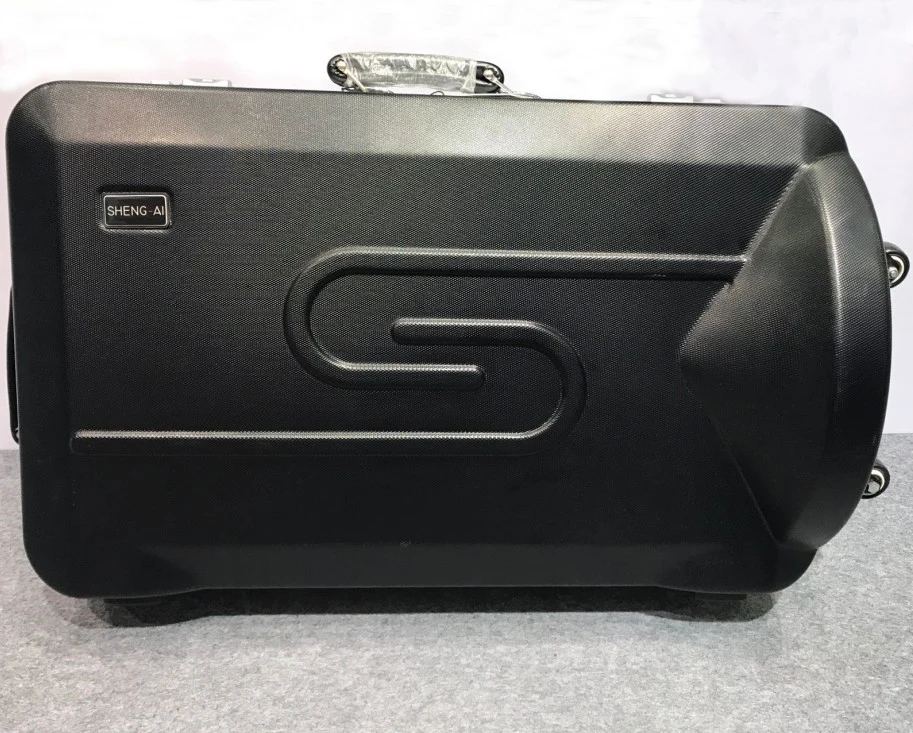 Good quality ABS material  euphonium case with universal wheels