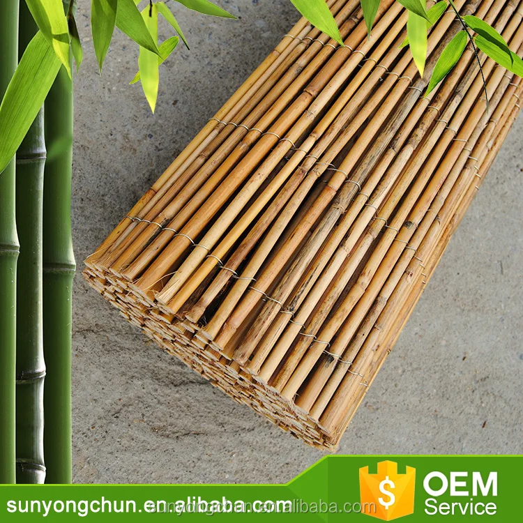 high quality eco-friendly natural decorative rolled reed fence for garden yarm farm