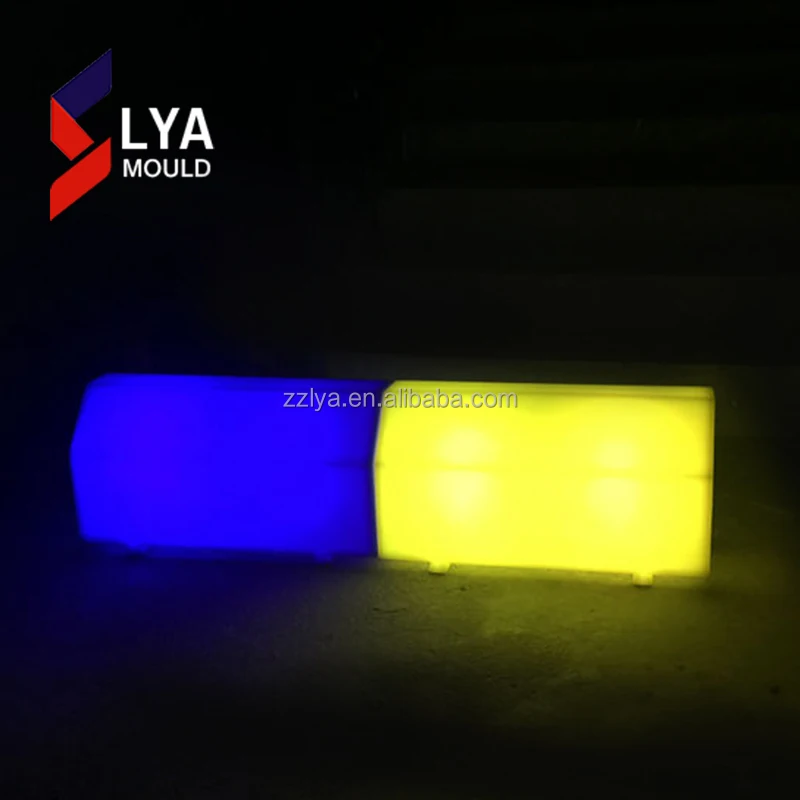led light plastic curb stone road side pavement factory price