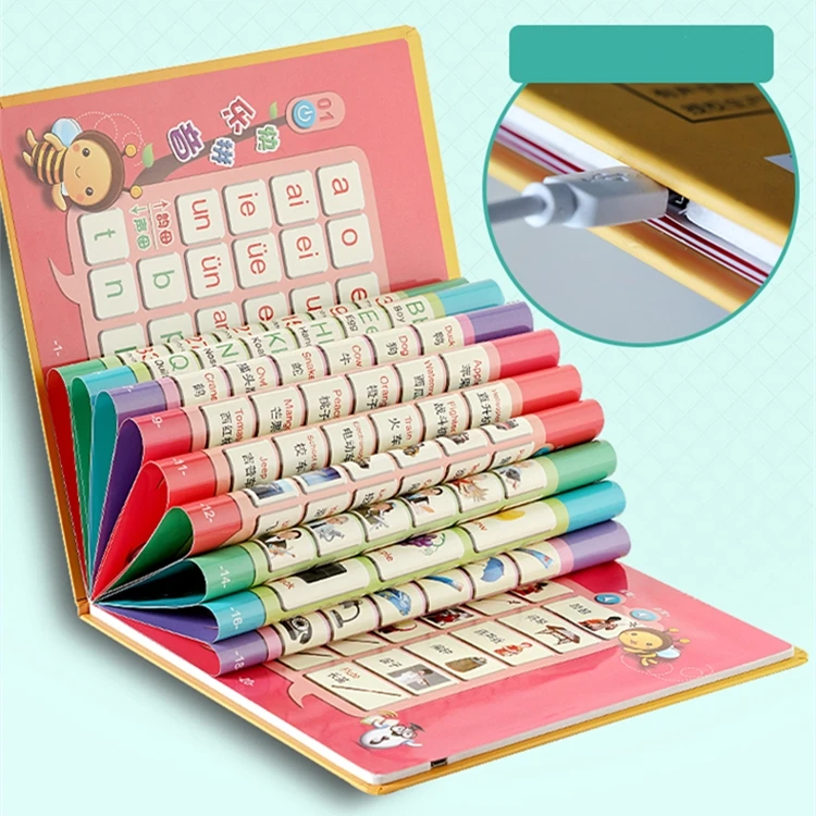 English Music Sound Wholesale Laminated Children Baby Touch Binding Card Board Books Printing