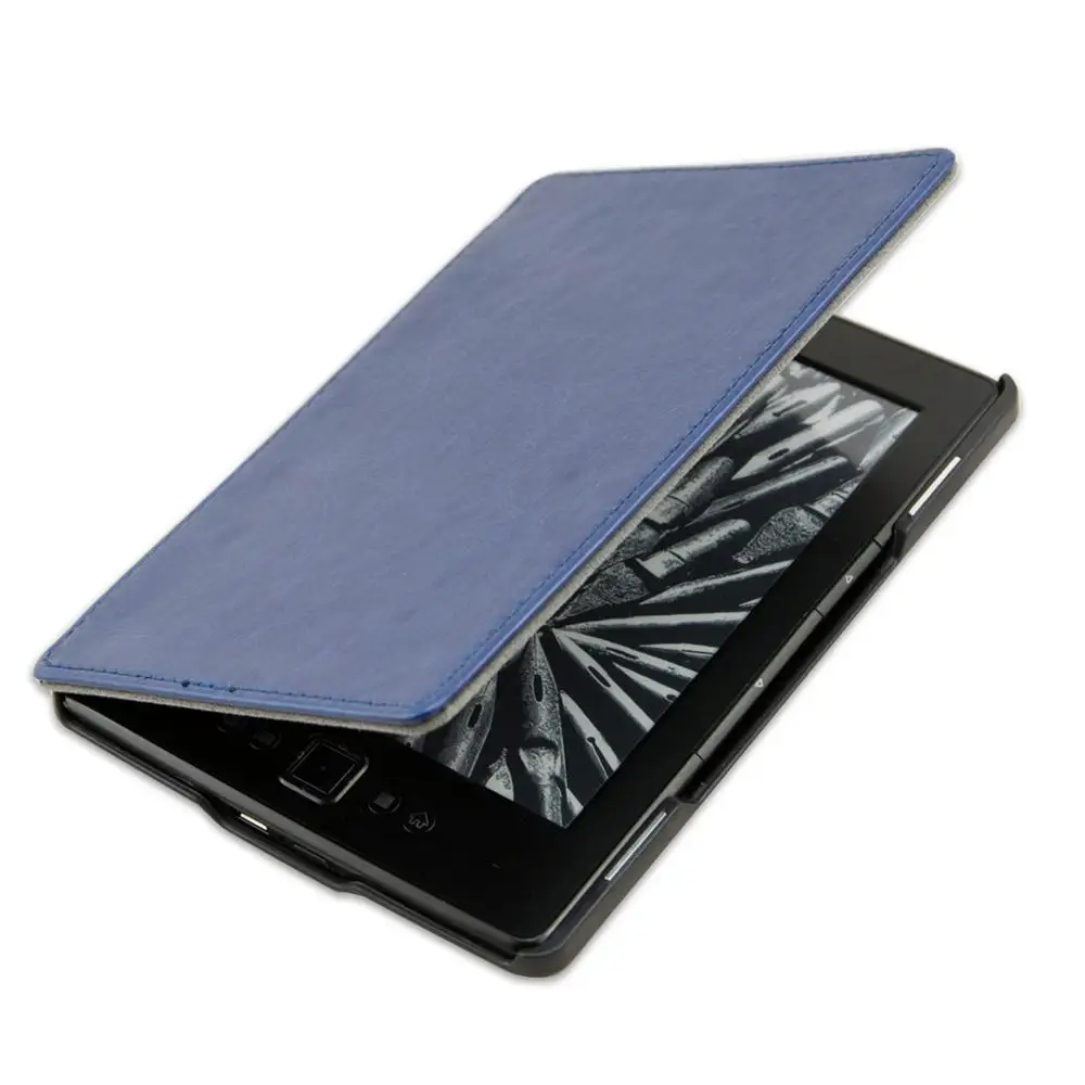 Funda Cases for Amazon Kindle 4 E-reader Leather Light Case smart protective
