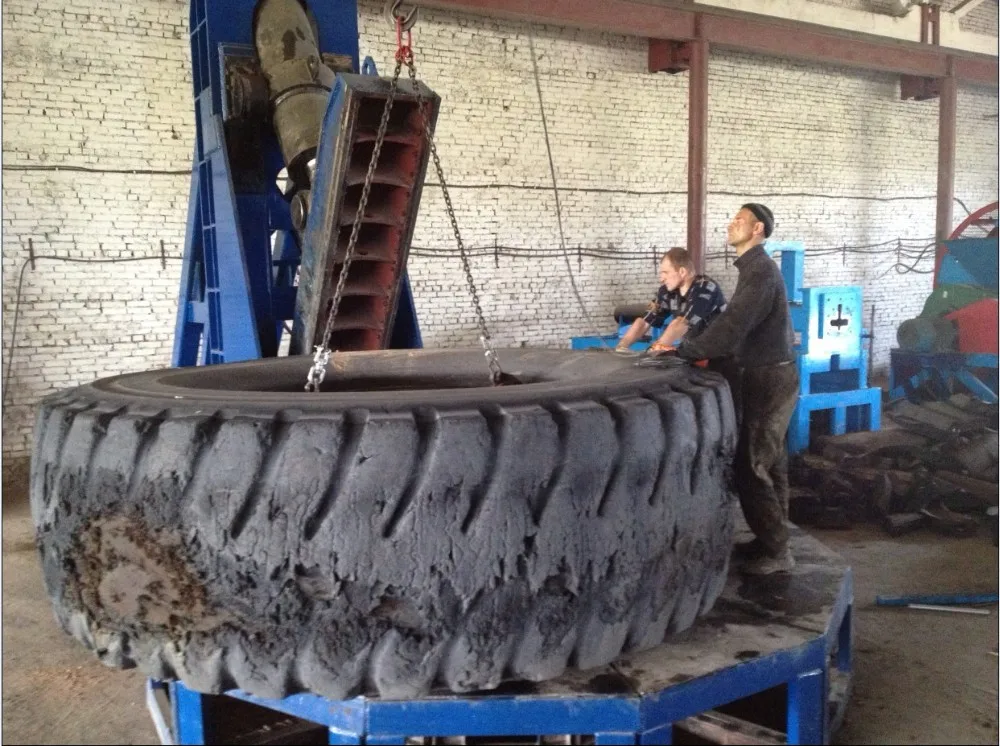 otr tyre cutter machine for sale in tire recycling plant with low price