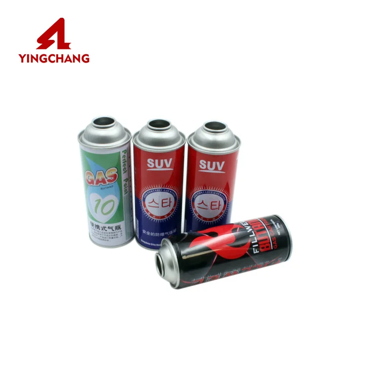 Factory wholesale price butane gas bottle fill nitrogen aerosol can cartridge propane aerosol spray can
