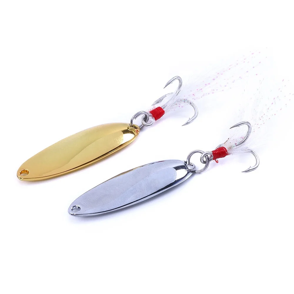 5g/7g/10g customized metal spinner spoon fishing lure hard baits bass fishing gear
