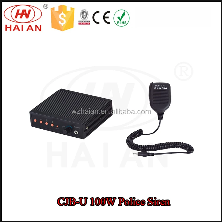 Dc12V Alarm Electric Car Amplifier Siren Siren For Cars with Speaker