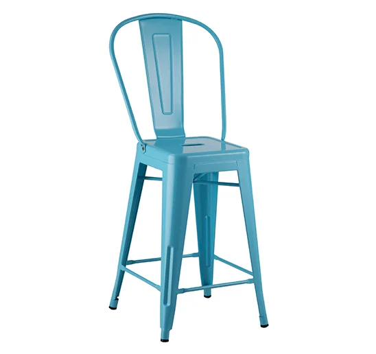 lowest price wholesale cheap modern stackable China brass retro steel vintage metal industrial high bar chair