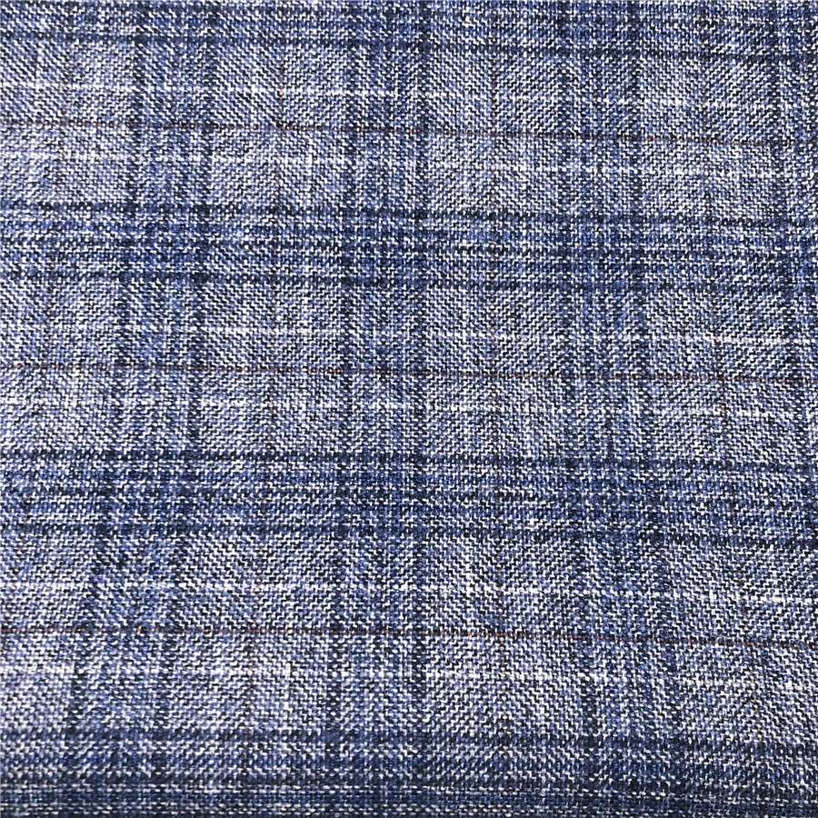 70% полиэстер 30% искусственный материал тяжелая ткань проверенный дизайн текстурированный костюм мужской блейзер пальто ткань поставщик из Гуанчжоу