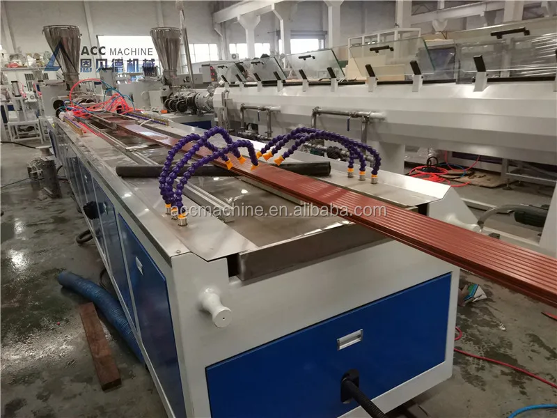 WPC foamed plate production machine/wood plastic door/board extrusion line