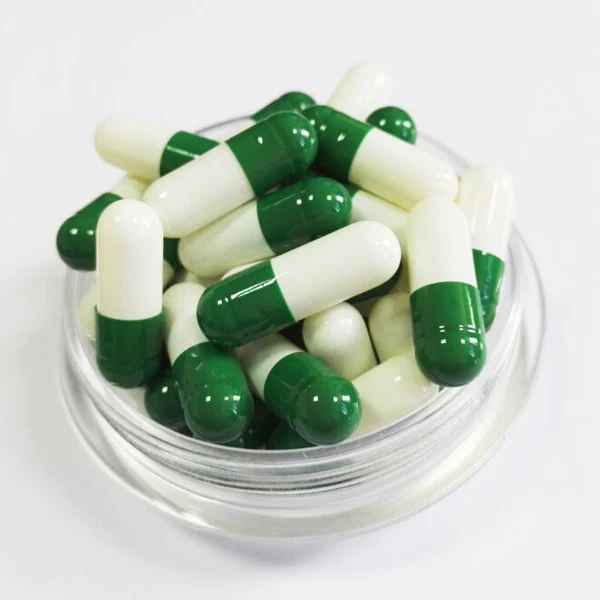 China bulk sale gelatin empty size 0 red and white capsule