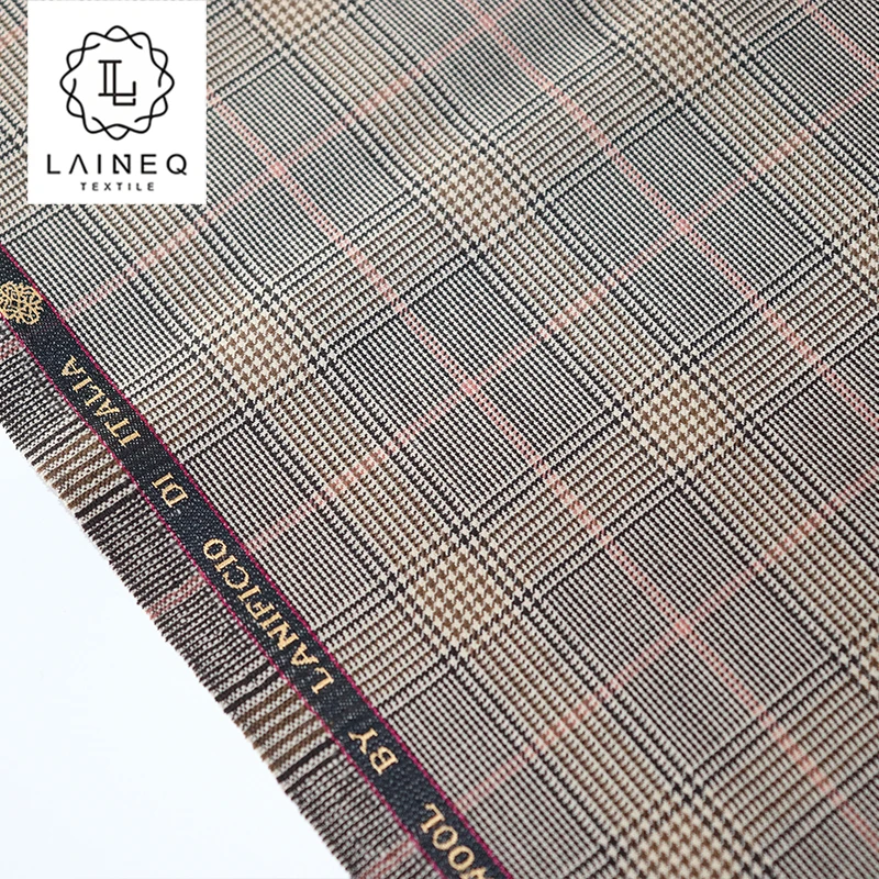 Супер 160s 100% Шерсть Высокое качество итальянская мужская ткань для проверки костюма