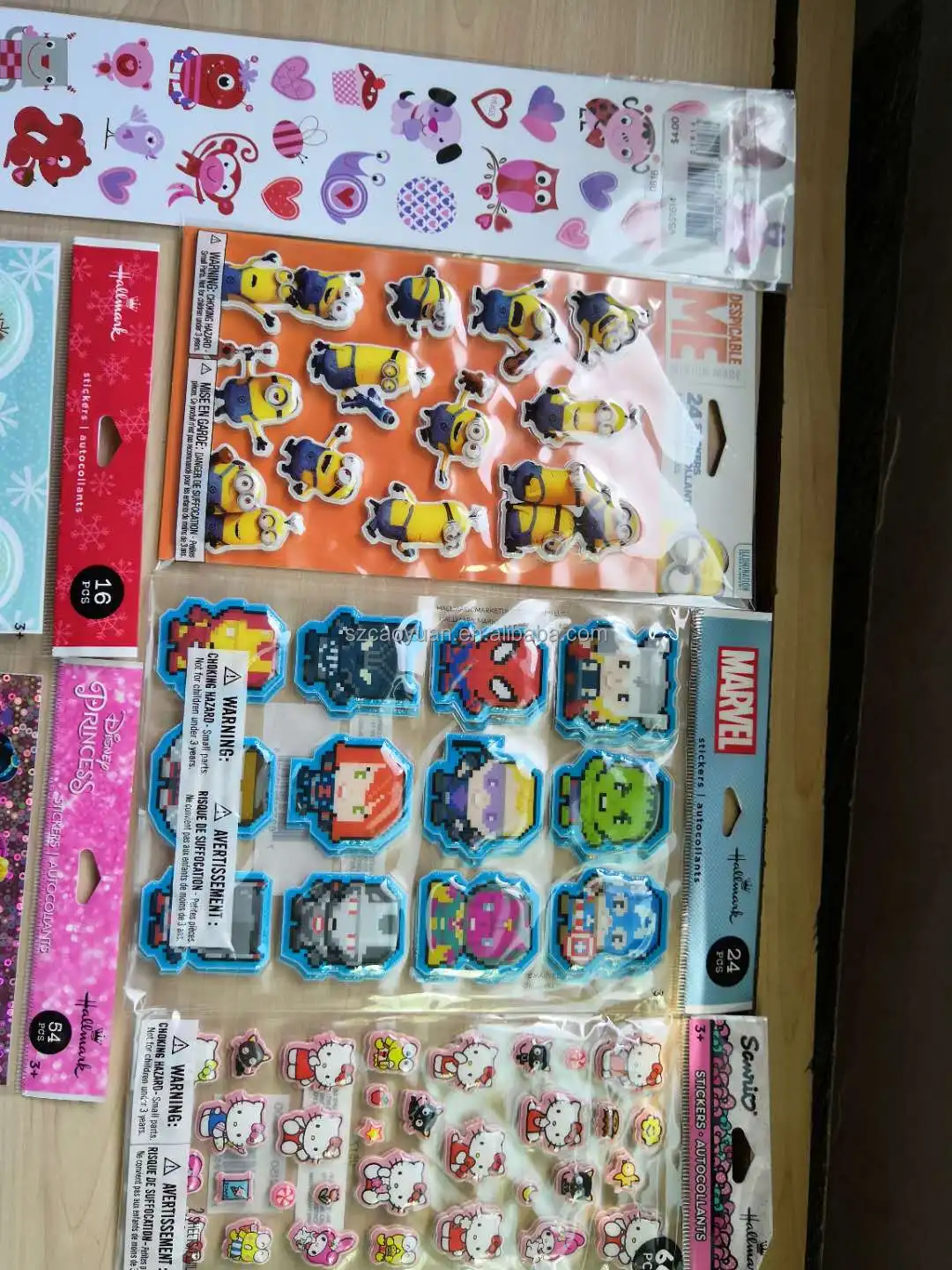 CMYK self- adhesive CMYK Epoxy Resin Stickers 3D resin sticker dome stickers