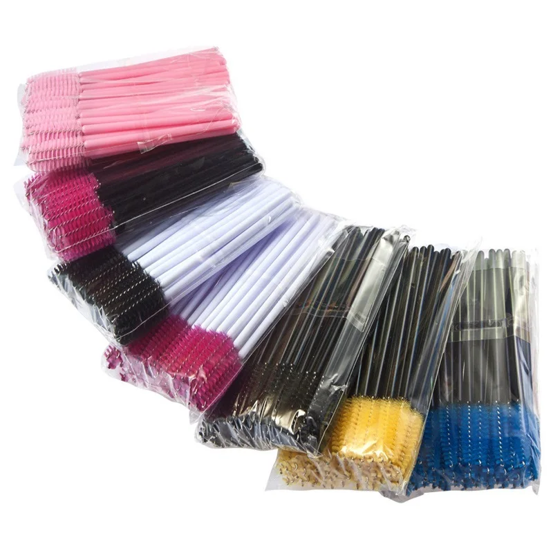 YAESHII Hot sale Plastic Disposable Eyelash Extension Mascara Wand/Spooly