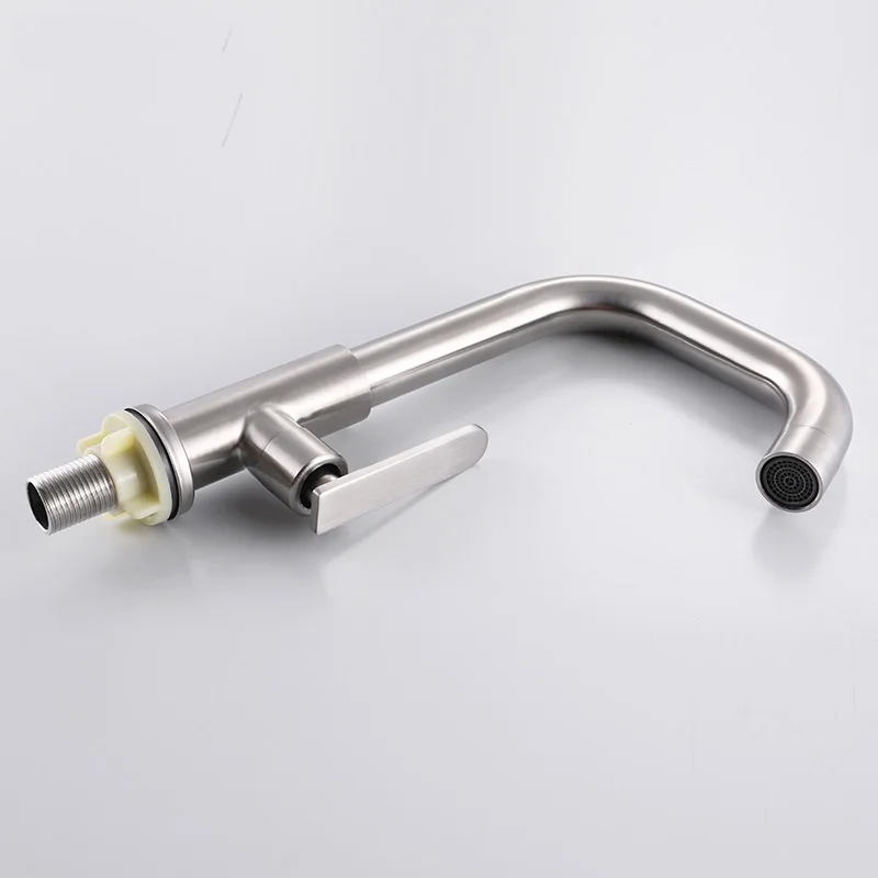 Kitchen Faucets 304 SS Cold Water Filter Taps Purified Water Health Kitchen Sink Faucet Graphic Design Modern Contemporary Hotel