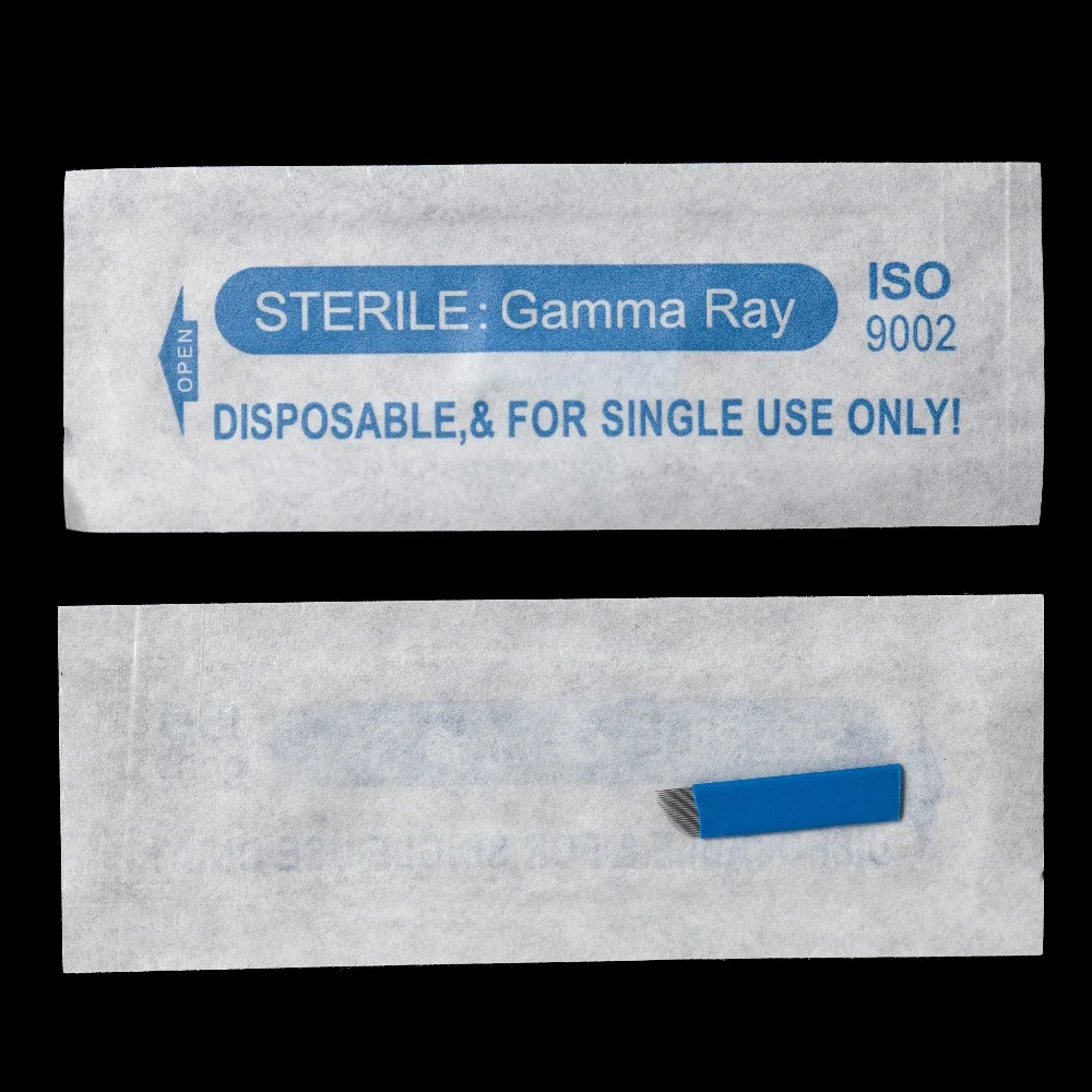 Factory wholesale microblading tattoo needle 0.20*21 needles for permanent makeup Eyebrow Microblading Blades