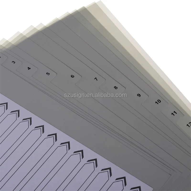 
US-015A Plastic Office Index Dividers with 15 pages 