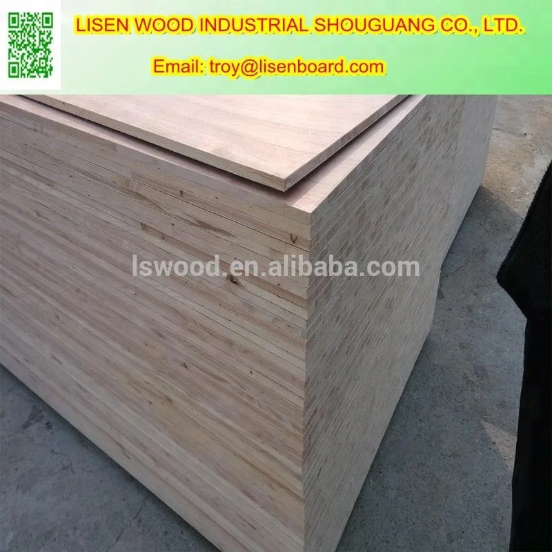 high quality poplar core 18mm commerical  block board for furniture
